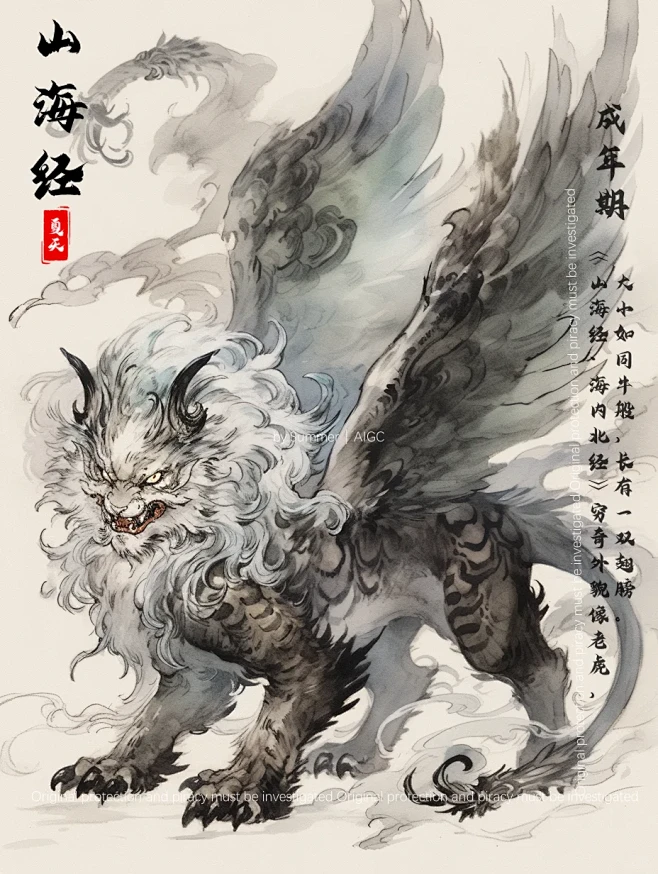国风美学▪️妄想山海异兽录▪️穷奇