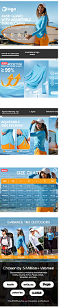 IUGA Rash Guard for Women UPF 50+ Long Sleeve Sun Shirts Swim Shirts for Women Lightweight UV Protection Shirts Hiking Tops Blue at Amazon Women’s Clothing store