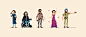 Sacred Games ~ Pixel Art Characters : Pixel art characters from Netflix India's TV Series - 'Sacred Games'.Presenting five most iconic characters in this amazing series ~ Ganesh Gaitonde, Sartaj Singh, Anjali Mathur, Cuckoo and Bunty Shinde. This is our f