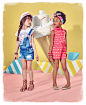 RCHLO Children's Day : This campaign was developed for Children's Day to Riachuelo department store.All the images were captured on white background, including objects that compose the scenes. All colors were applied in post production such that the art d