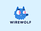 Wirewolf Mascot monster illustration logotype werewolf mascot branding