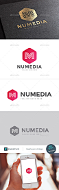 Numedia Letter M Logo Template - Letters Logo Templates