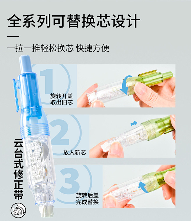 乐普升修正带联盟四合一笔式云台按动弧形2...
