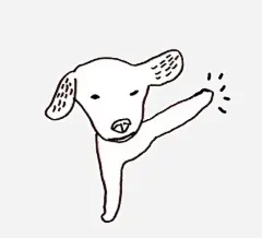 调皮小狗_新图网 https://ixintu.com 黑白 插画 卡通 图标