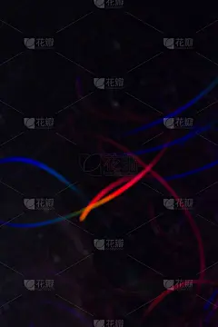 运动中的彩色线条的抽象背景