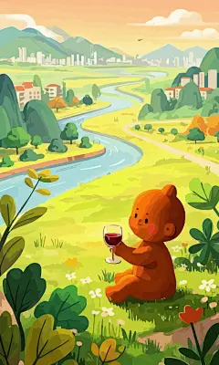泥巴娃娃儿童孩童男孩矢量插画图形元素