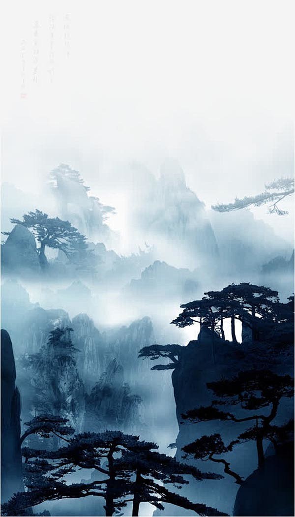 中国古风山水画