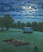 michael sowa，夜间的云。有这样的云的晚上，天空很开阔，像是有故事要发生，通往另一个世界的入口正在开放。