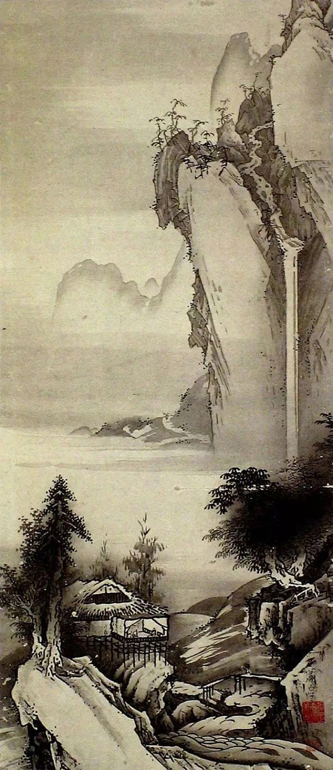 这位日本画家叫曾我萧白，生于1730年。...