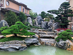 成为温暖的光采集到庭院元素-置石