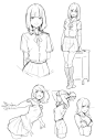 @图维画社  | 画师人体动态形态-基础线稿