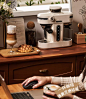 摩巧K1小天秤半自动意式咖啡机小型浓缩奶泡美式家用研磨一体机-tmall.com天猫