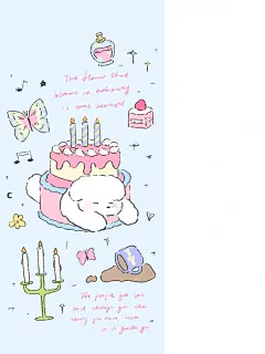 钻蛋糕小狗 | 原创手机壁纸 - 小红书