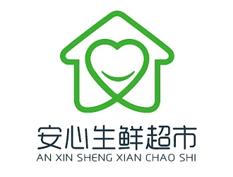 宋从尧的安心生鲜超市logo设计-花瓣网