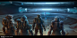 Cinematic shots for Halo 5 Guardians, Sam Brown : These are composition and lighting studies for a cinematic in Halo 5. Background geometry done by Jihoon Kim https://www.artstation.com/artist/jihoonkim