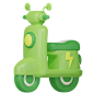 Electric Rickshaw  3D Icon