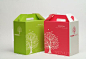 水果礼盒 杨梅纸箱包装盒 手提式水果纸箱 塑料拎手纸箱定做