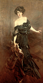 意大利画家乔瓦尼·博尔迪尼（Giovanni Boldini）人物油画作品(7)