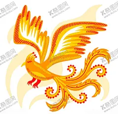 凤凰 【酷图网】凤凰,鸟,插图,手绘,插画,Ai矢量,图片素材