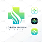 colorful medical logo design ready to use