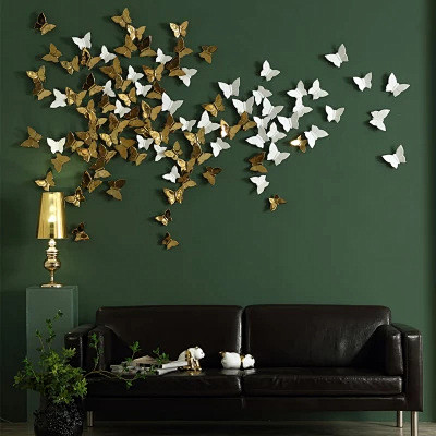 欧式陶瓷蝴蝶创意立体墙饰壁挂沙发电视背景...