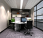 超小型办公室设计效果图—土拨鼠装饰设计门户