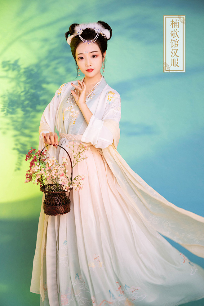 楠歌馆【拢月仙】春秋宋制对襟齐腰裙大袖衫绣花印花汉服原创设计-淘宝网