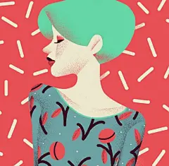 behance上那些扁平风加躁点的插画是怎么画的？ - 知乎