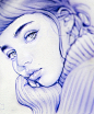 Girl with heterochromia and drawings, Irakli Nadar : Model: Mishel Micheev