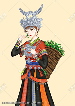 匿喃采集到贵州风格插画