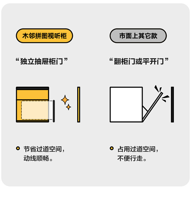 木邻/拼图电视柜家用实木樱桃木岩板客厅电...