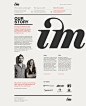 Clean, Swiss-ish web layout with limited colors. Well designed typography and composition.