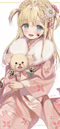 ムルプル  二次元少女  
动漫壁纸  可爱少女  和服