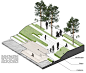 景观设计剖面分析图图集丨创意设计竞赛滨水生态河道绿地道路排水海绵城市剖面图