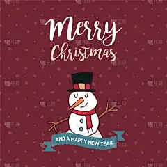 可爱的,雪人,贺卡,新年前夕,动画片,男人,季节,冬天,图像
