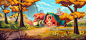 Farm illustration, Fgfactory LTD : Illustration for kids education game for mobile.