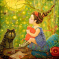 艺术家Catherine Dudnik可爱作品赏析 #色彩#