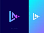 L+N+play button LN Monogram Logo by Samirjay Art | Dribbble | Dribbble