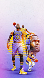 Official NBA Artwork - LeBron James : Artwork created of LeBron James for the NBA