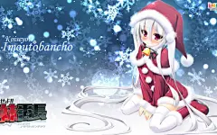 圣诞美女动漫壁纸桌面可爱