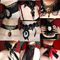 【饰品设计师 <wbr>Pinkabsinthe <wbr>的帅气女士哥特风装饰品设计】质感奇幻蒸朋腕饰