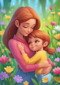marina-grishina-adminmijourney-mother-and-daughter-in-the-meadow-with-flowers-s-90edf368-38d6-410b-beac-e9da04b5654b