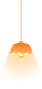 感恩节享美食温馨插画-水晶吊灯