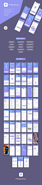 时尚多功能生活提醒社交类APP UI KITS [sketch,iPhone X]  