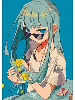 清冷系插画天花板！暗黑少女绝绝子 - 小红书