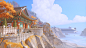 Overwatch - Busan - Temple, Simon Fuchs : This is some environment work I did on the Busan map for Blizzard Entertainment's Overwatch. I was responsible for taking this area from the block out stage to the final product together with Helder Pinto. In thes