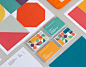 Community Shares Company Branding : A flexible visual identity, establishing a colourful palette and a collection of geometric shapes that can be arranged into various configurations to be applied to a wide array of applications such as icons, posters, re