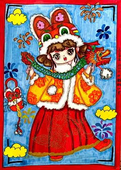 《新年人物》动漫_2_郝老师的画画课_来自小红书网页版