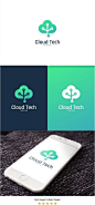 Cloud Tech Logo by PC Design on @creativemarket