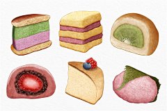 手绘东南亚日式面食小丸子海鲜餐厅海报插画AI矢量图片素材 (5)